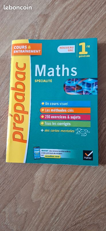 Livre Prépabac 1ere Spécialisé Maths (image 1)