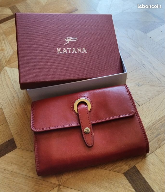 Compagnon Katana cuir rouge Accessoires Bagagerie