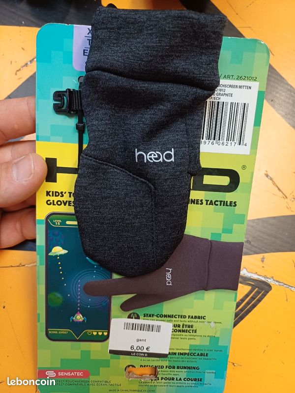Gants à écran tactile HEAD enfants - doublés unisexes enfants