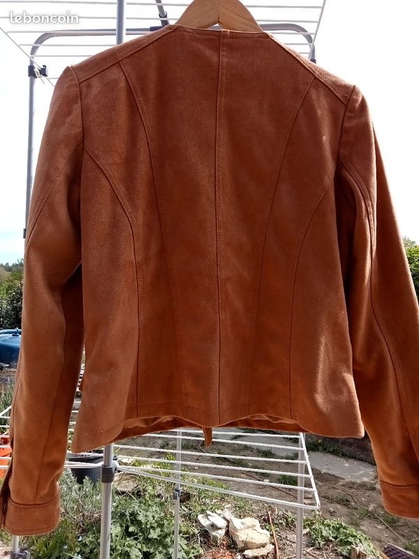 Veste façon daim Nina Kalio état neuf (image 3)