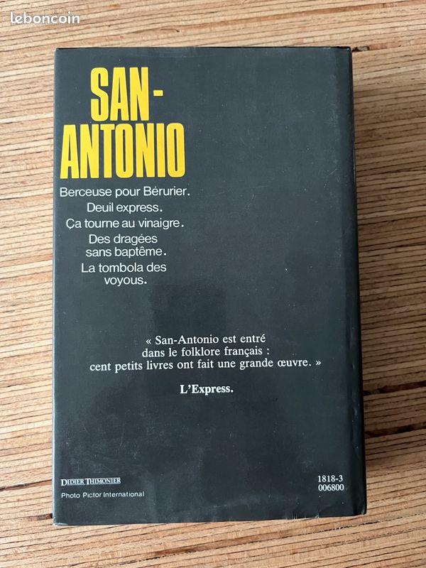 Livre San Antonio Tome 4 œuvres complètes (image 2)
