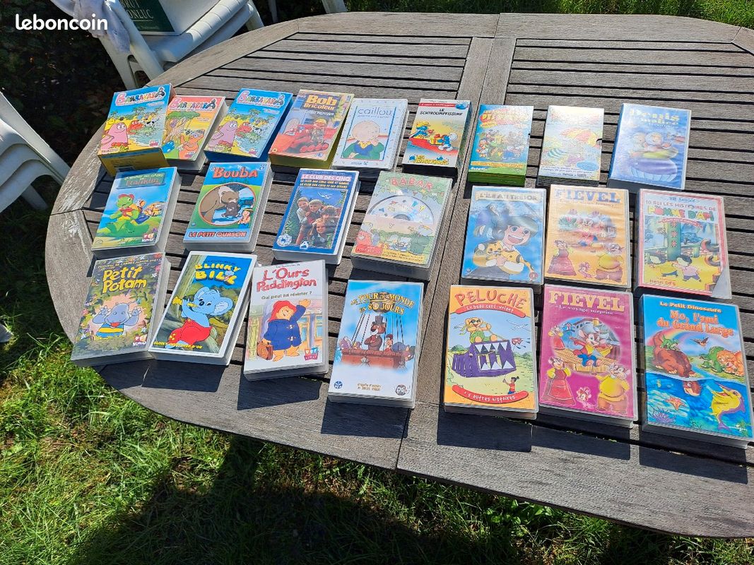 22 CASSETTES VIDEOS de dessins animés pour enfants (image 1)