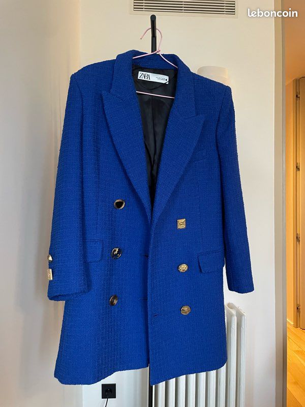 Manteau bleu Zara Vêtements