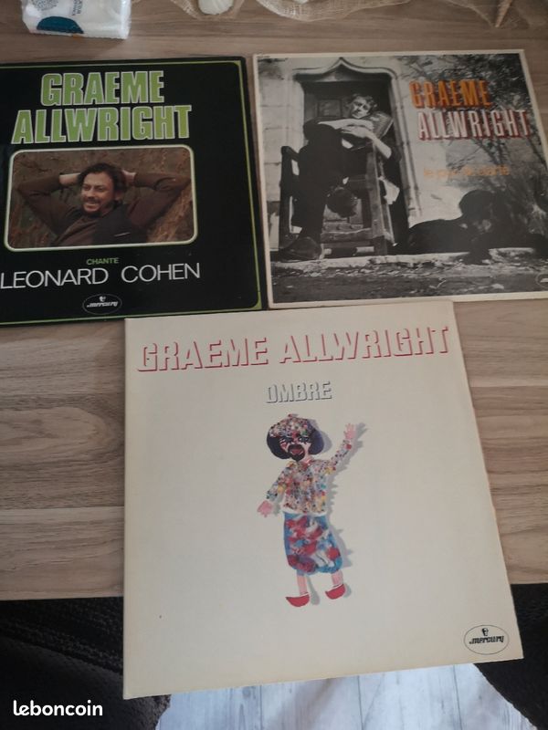 3 albums Graeme Allwright Vinyls en état impeccable (image 1)