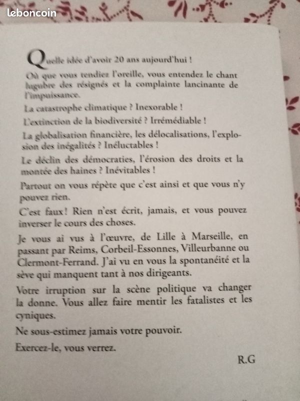 Lettre a la génération qui va tout changer/ Raphaël Glucksmann (image 3)