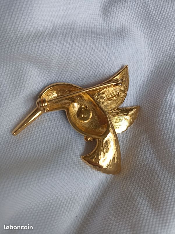 Broche oiseau colibri numéroté (image 3)