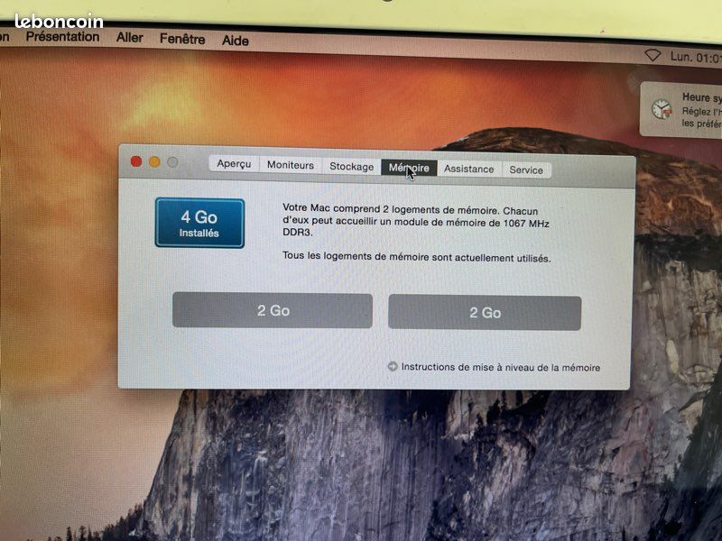 APPLE Macbook 13 pouces mi-2010 (MacBook7,1) A1342 (image 5)