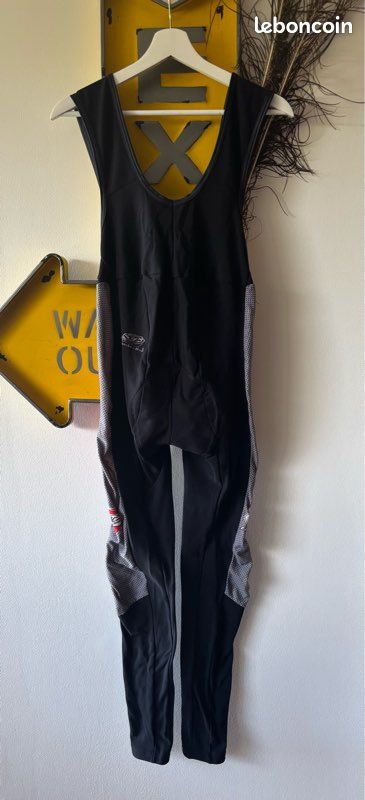 Cuissard à Bretelles Cyclisme Pierre Vintage, Taille XL, Italie, Rembourré, 7/10