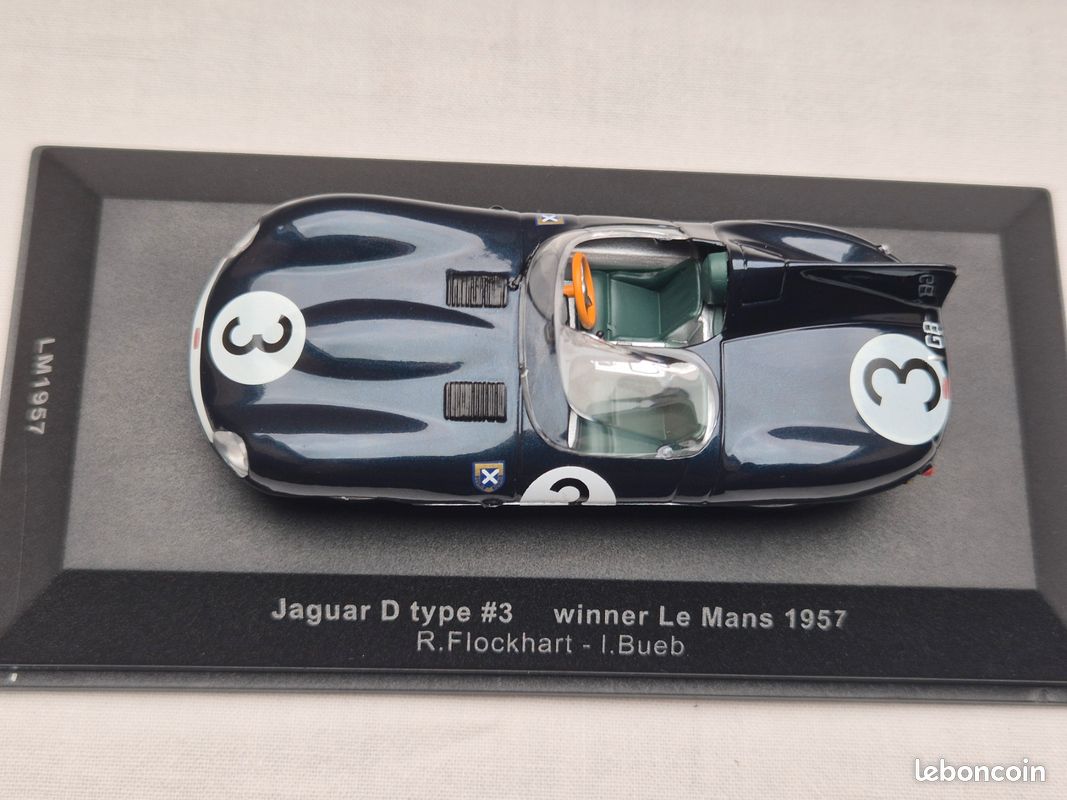 Miniature Ixo 1/43 - Jaguar Type D - Vainqueur Des 24h Du Mans 1957 (occasion)