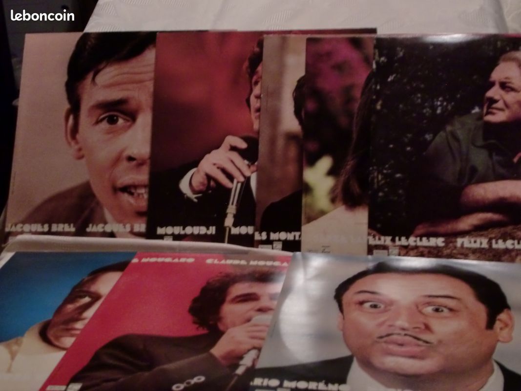 Coffret de disques vinyles : chanson française (image 1)