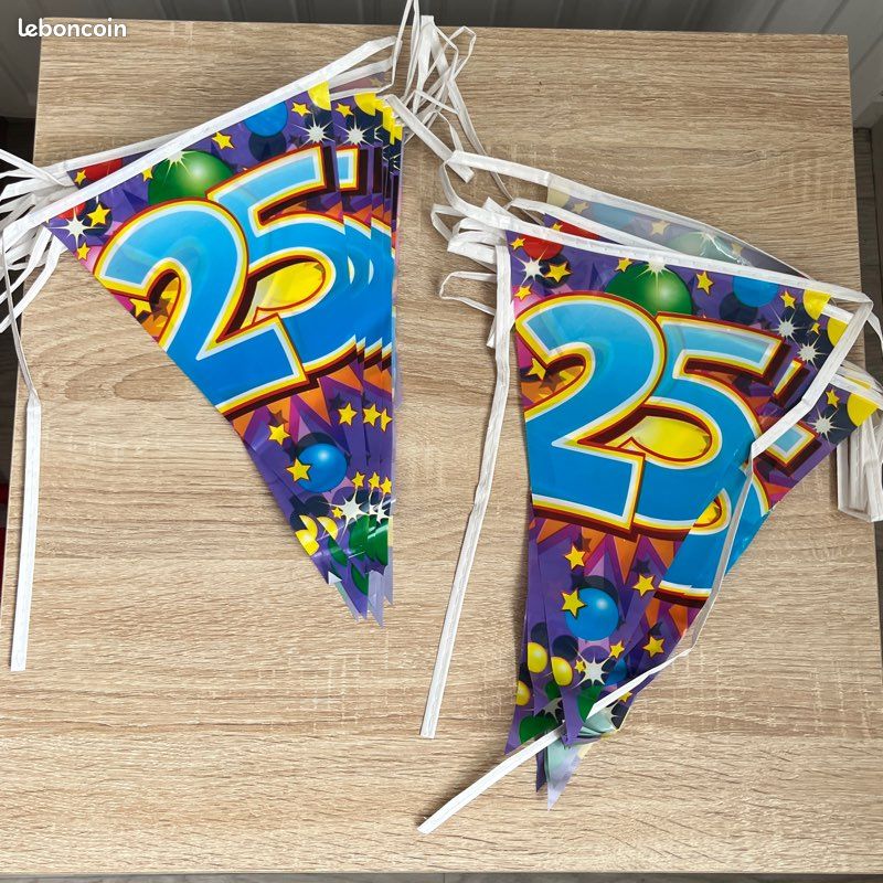 Guirlande Anniversaire 25 ans x2 (image 1)