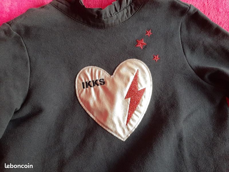 Pull Marine IKKS Taille 10 Ans - Enfant, Très Bon état D'occasion
