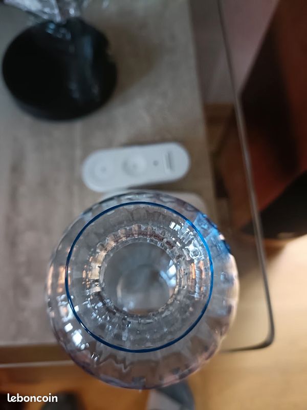 Petit Vase Amphore BACCARAT - Modèle Aquarelle Bleu - 11,5 Cm De Haut - Très Bon état