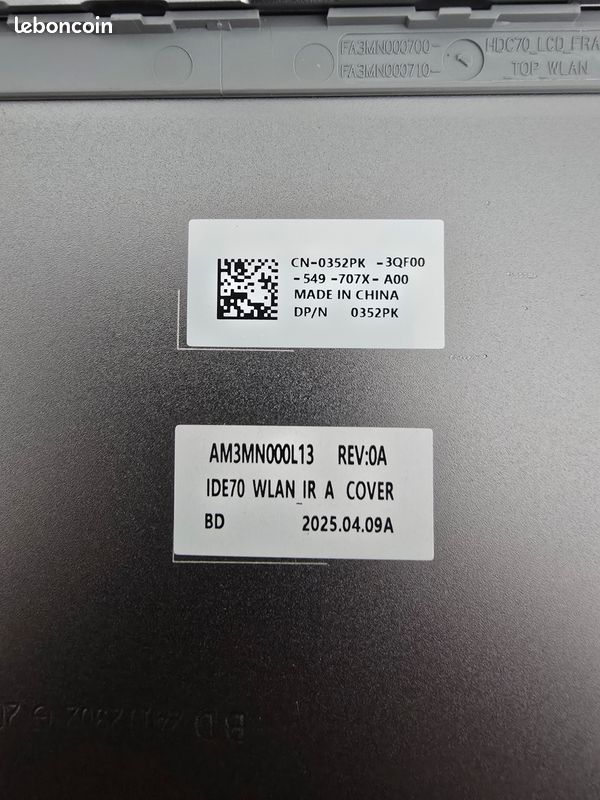 Capot arrière écran 09684V - 09684V pour DELL Precision 7730 - FRANCE / TVA