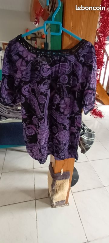 Haut dans les tons violets XL 42 C&A (image 5)