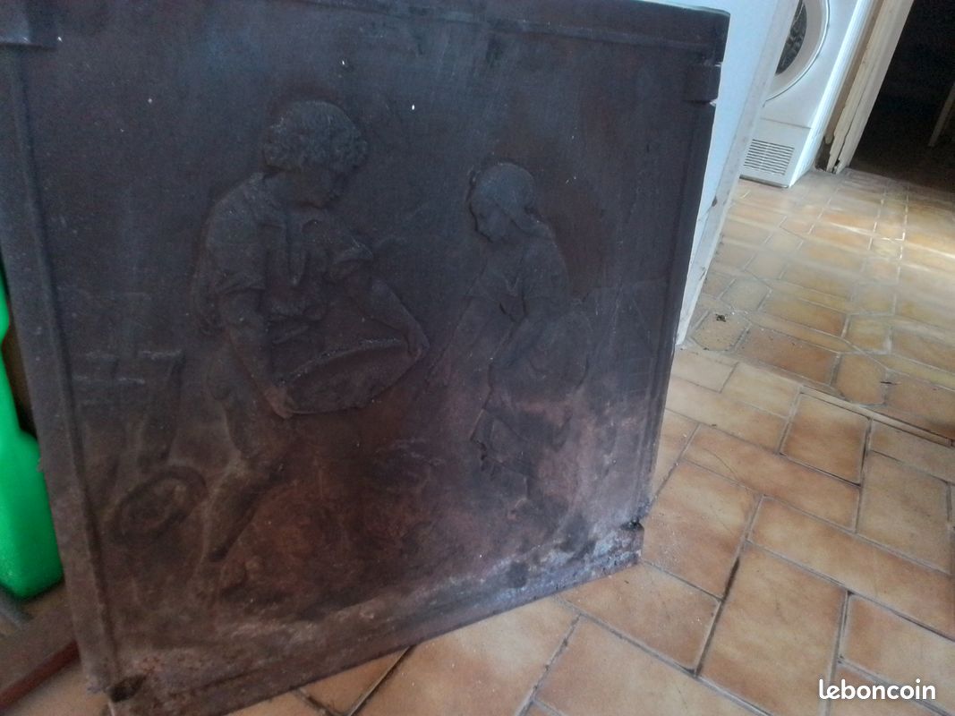 Plaque de cheminée en fonte.Pour cheminée insert ou barbecue (image 3)