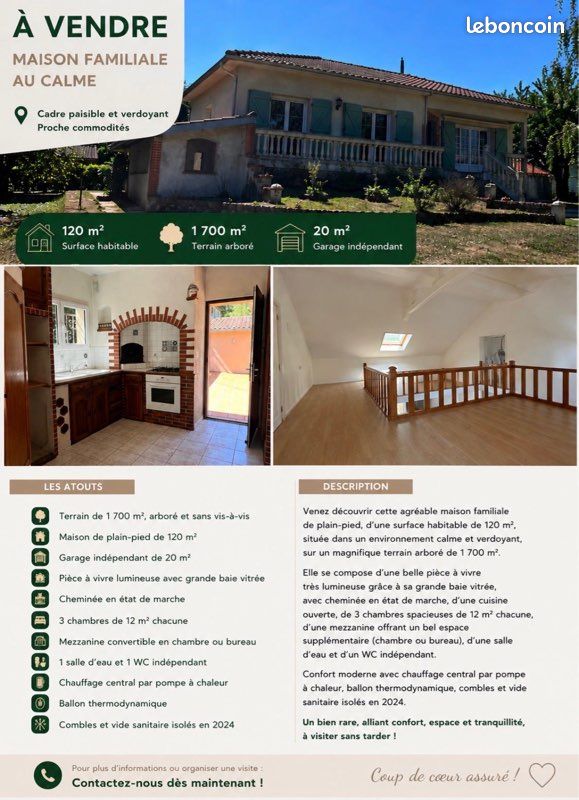 Maison 7 pièces 120 m² · à Lavelanet · 120 m² · 160 000 €