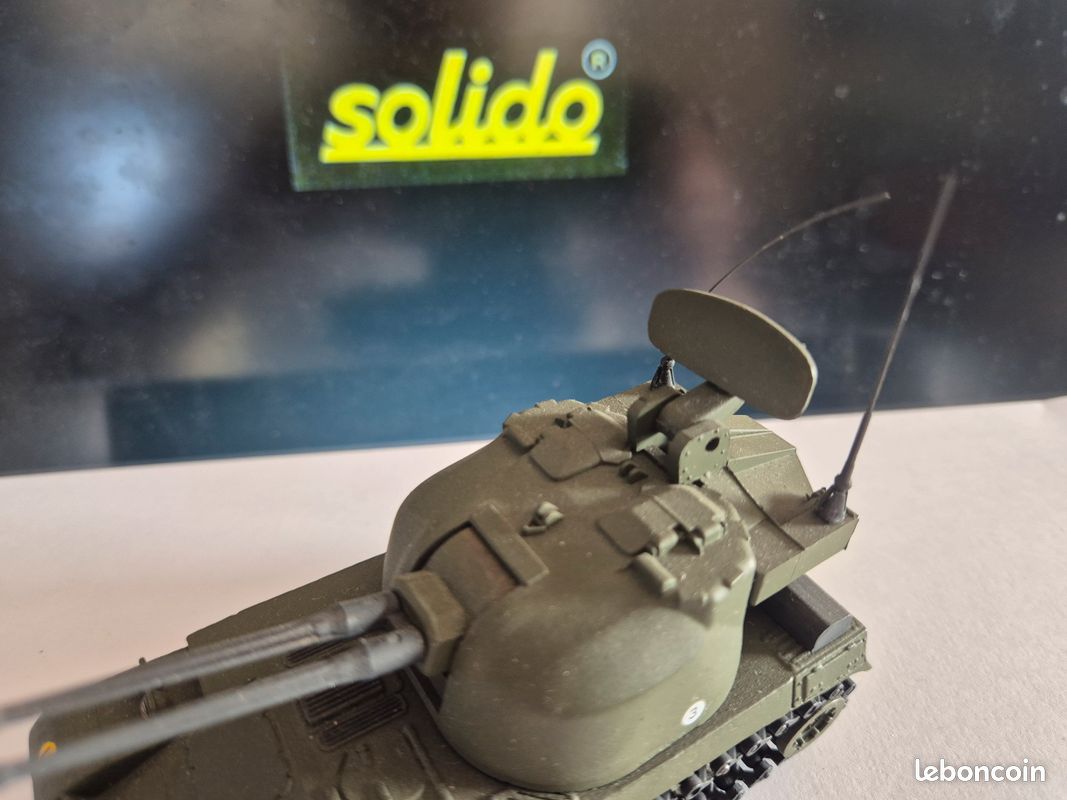 Solido Les Militaires Char Tank Panzer Amx 13 Bitube 6059 + Boite Tbe