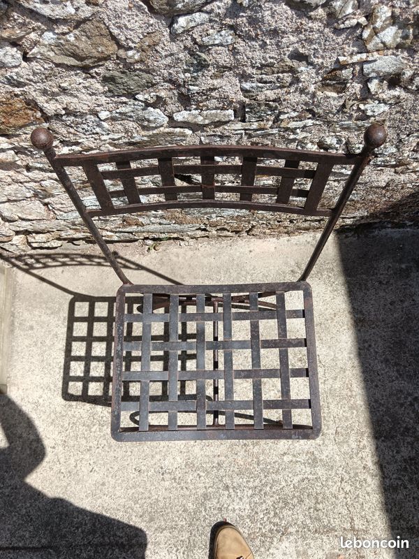 Chaises fer forgé (image 4)