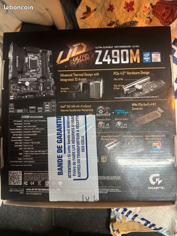Gigabyte Z490M Ultra Durable – Socket LGA1200 – Intel 10ᵉ & 11ᵉ Génération – DDR4 – PCIe 4.0 5