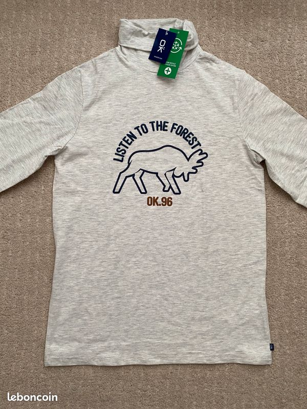 Okaidi t-shirt col roulé 14ans (image 2)