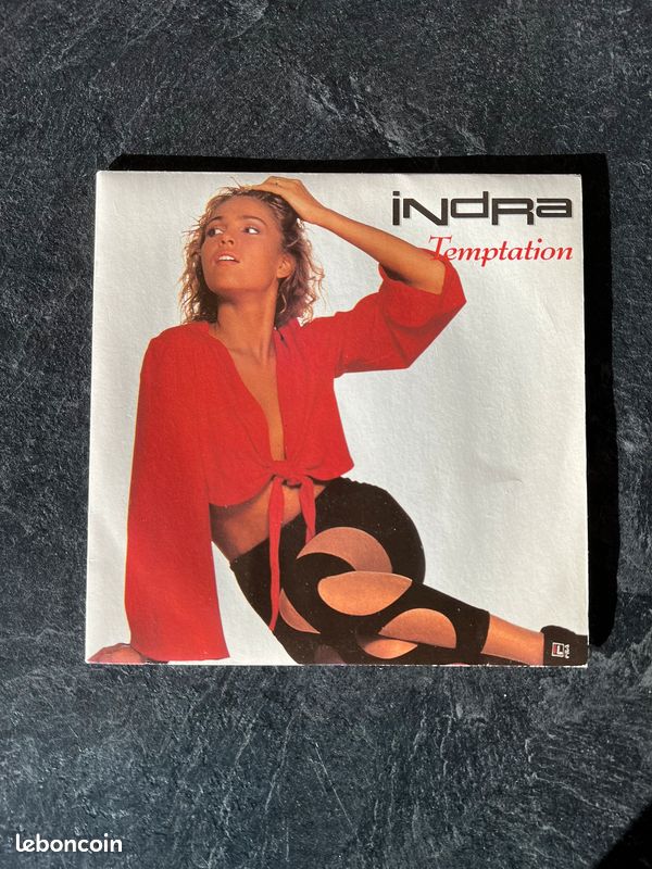Vinyle 45 tours de Indra – Temptation (1991) (image 1)