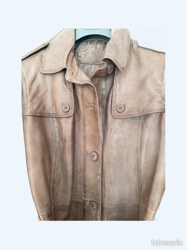 Veste CUIR longue femme en Agneau Vêtements