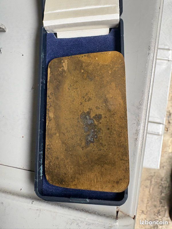 Blason saint Cyr sur mer plaque métal bronze