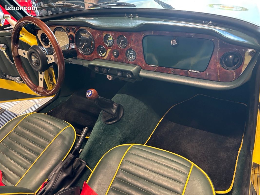 Roadster anglais Triumph TR6 2,5 6 cylindres double Carburateurs Stromberg, très belle look unique (image 10)