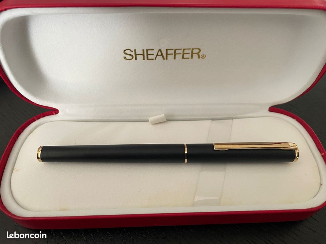 Stylo Plume Vintage Sheaffer's - Or 14K, Plume Medium - Avec Boîte Rigide D'origine - Occasion