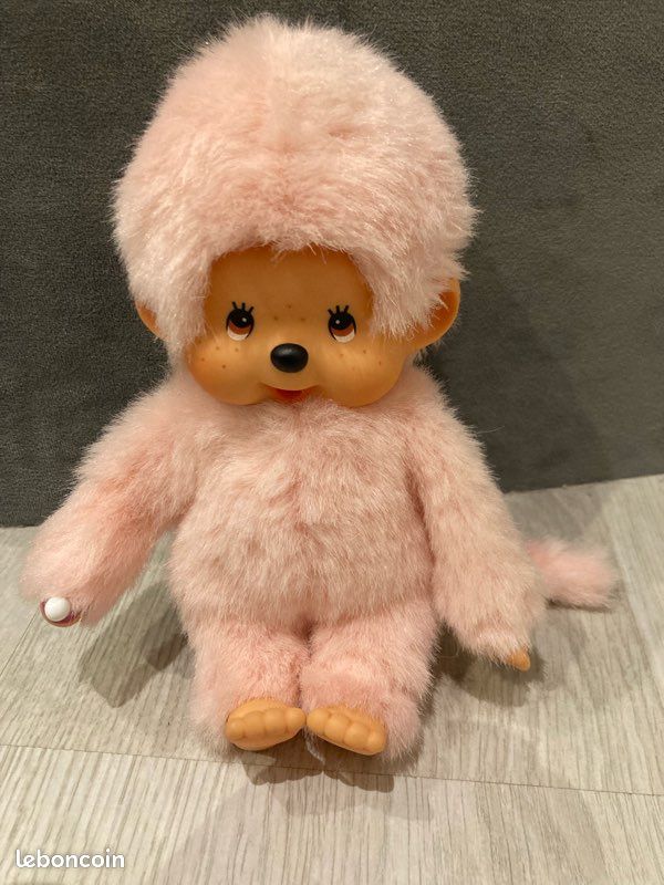 Kiki Le Vrai Monkey Plush Sucking Thumb 1974 (Original Packaging
