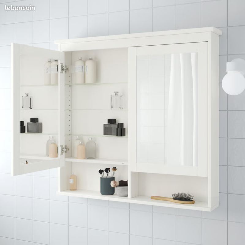 IKEA HEMNES salle de bain meuble a miroir 2 portes (image 4)