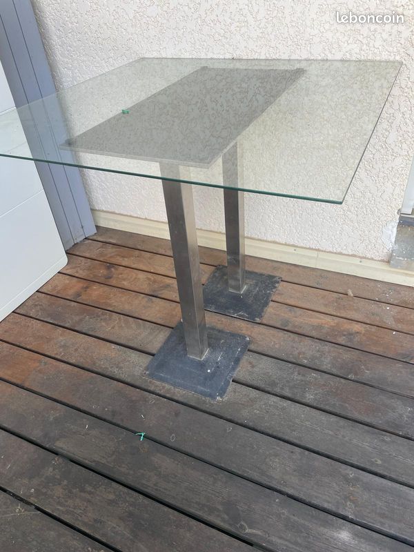 Table Haute en verre (image 2)