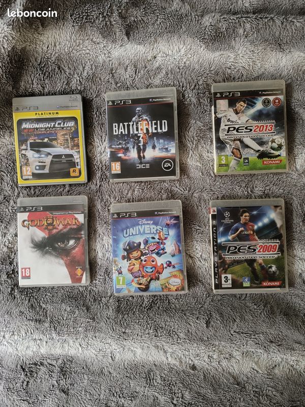 Lot De 6 Jeux PS3 Complets Français - Bon état - Inclut Gran Turismo 5