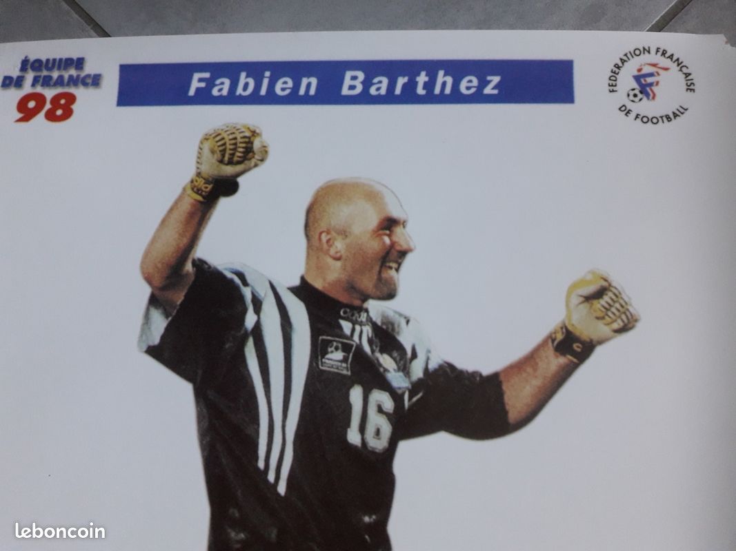 Autocollant Panini Fabien Barthez Equipe De France 98 – Sticker France