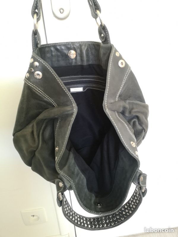 Sac en cuir clouté Caroll (image 3)