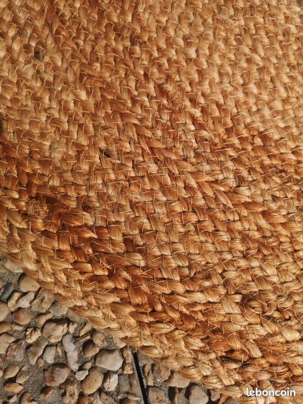 Tapis 100% jute, diamètre 90cm (image 7)