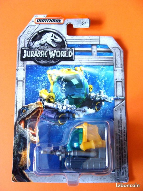 Matchbox Jurassic World DEEP-DIVE SUBMARINE Sous-marin Jeux Jouets