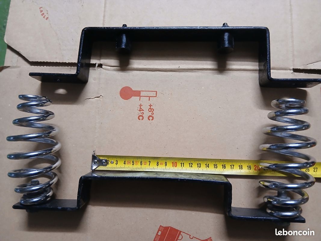 Barres supports de selle solo type "police" (ou autre selle large à ressorts) (image 3)