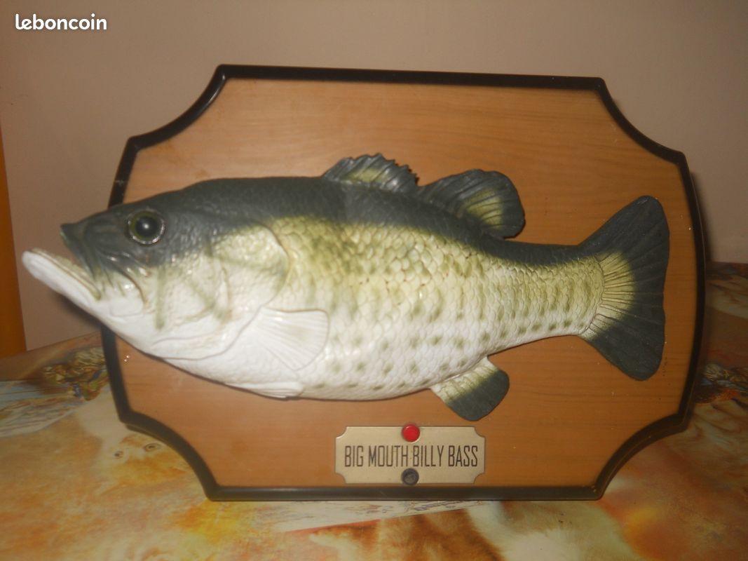 Big Mouth Billy Bass – Poisson Chantant Gemmy 1999 – Vintage, Pour Pièces/réparation