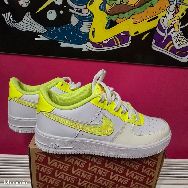 Sneakers Air Force One Grise Et Jaune Air Force Gris Jaune