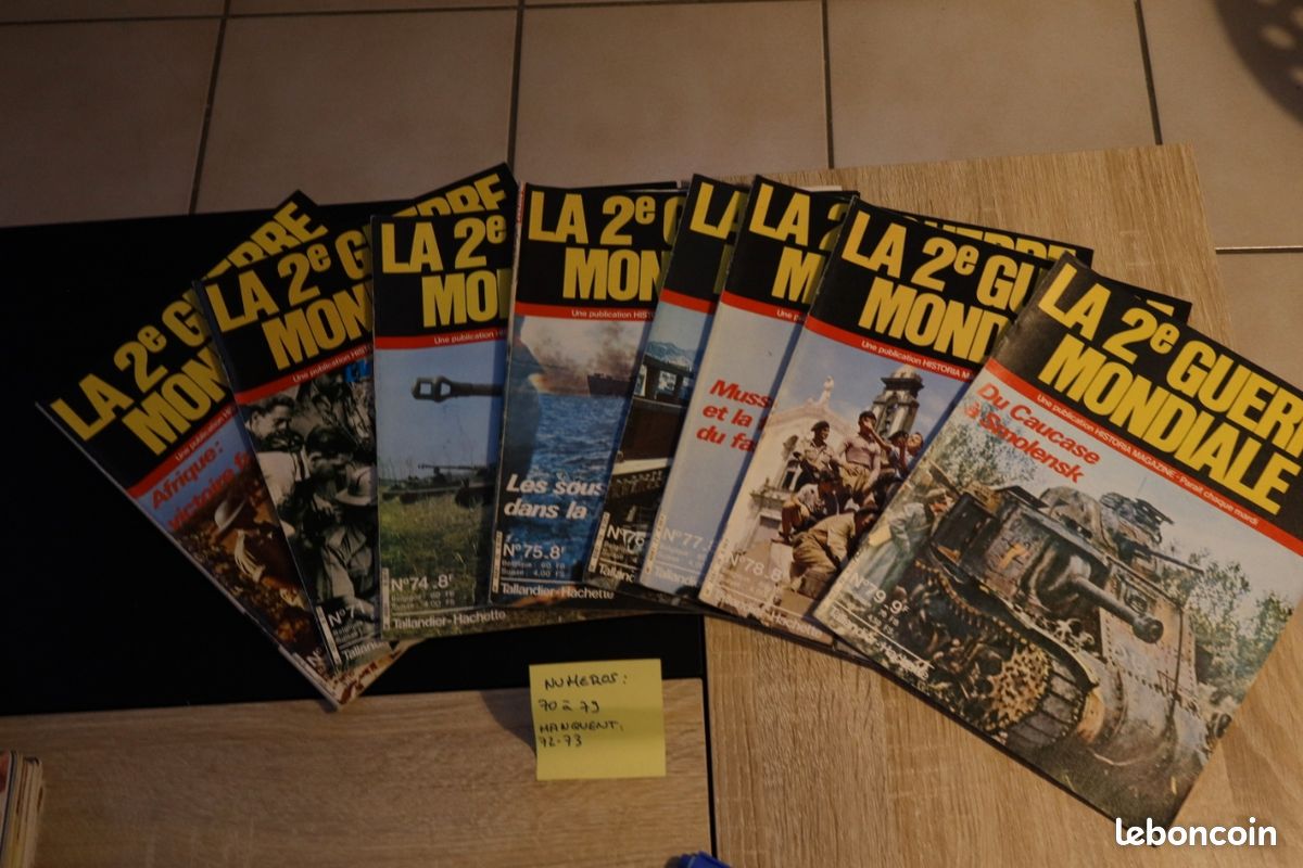 Lot de magazines "La Seconde Guerre Mondiale" (image 1)