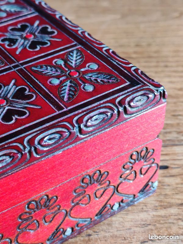 QINGYIWL Coffre Au Trésor Vintage En Bois – Petit Coffret Avec Serrure, 14,5 X 10 X 9,5 Cm – Idéal Pour Anniversaire, Épargne Enfants Ou Décoration Rétro