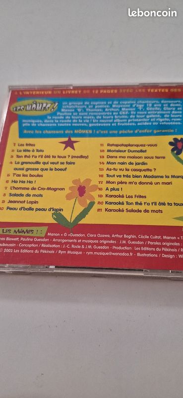 Cd chansons rigolotes enfants (image 2)