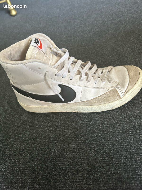 Nike montante cuir blanc Chaussures