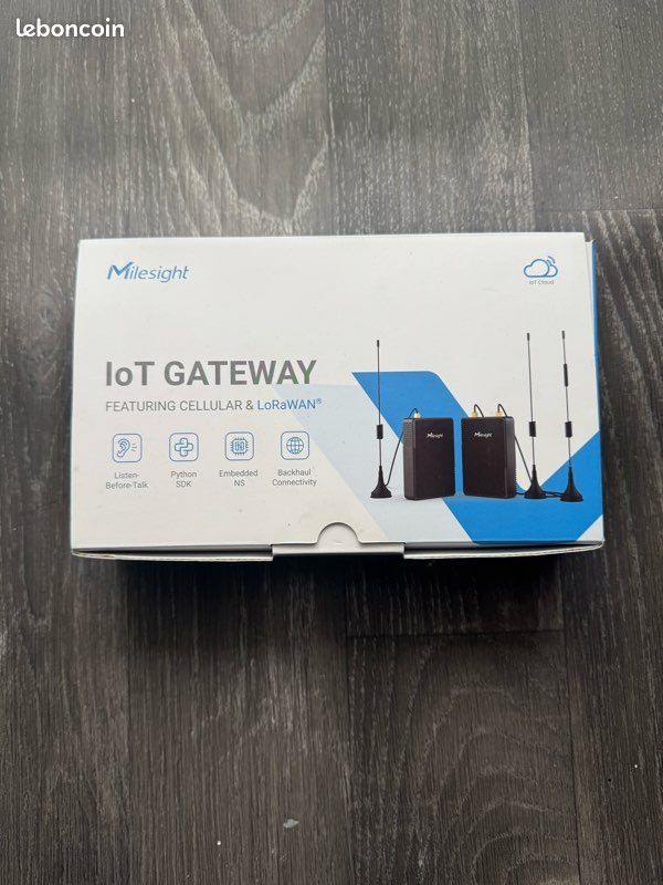 Milesight MS-UG56-868M - Passerelle LoRaWAN industrielle, Jusqu'à 2Km (image 1)