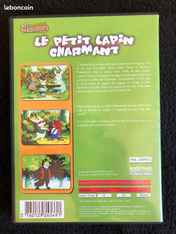DVD Le Petit Lapin Charmant (image 2)