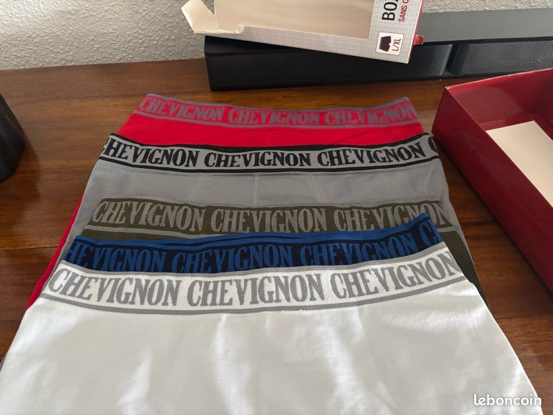 Lot De 5 Boxers Chevignon Homme Taille L - Neufs Avec étiquettes, Coton Stretch Multicolore !