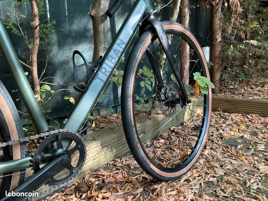 Gravel Triban RC 120 GRVL - taille S - vert kaki (image 5)