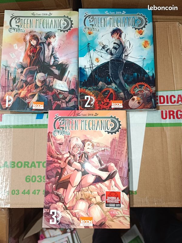 Manga green mechanic tome 1 à 3 bon état ( 8 euros ) (image 1)